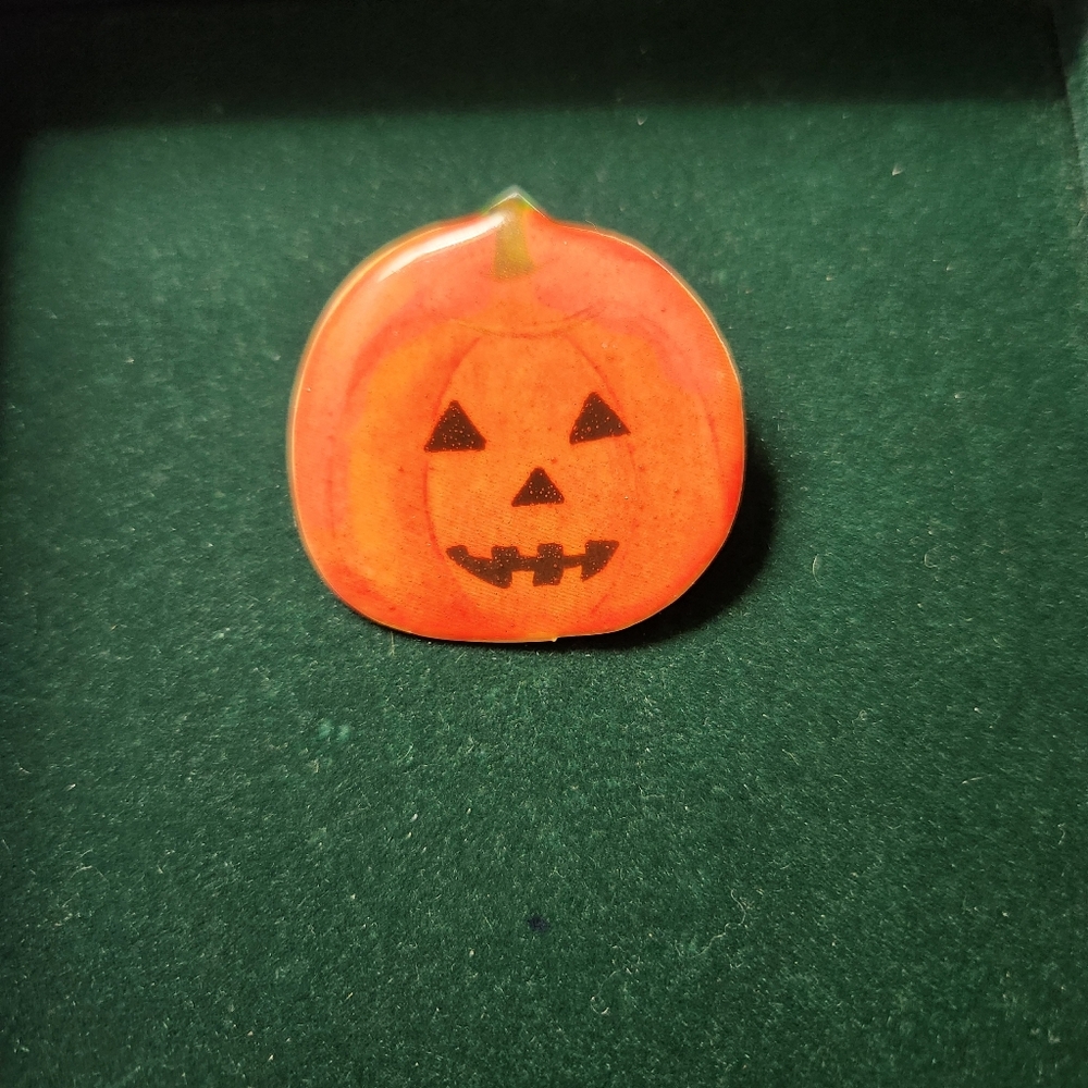Halloween Jack O Lantern Brooch Pin